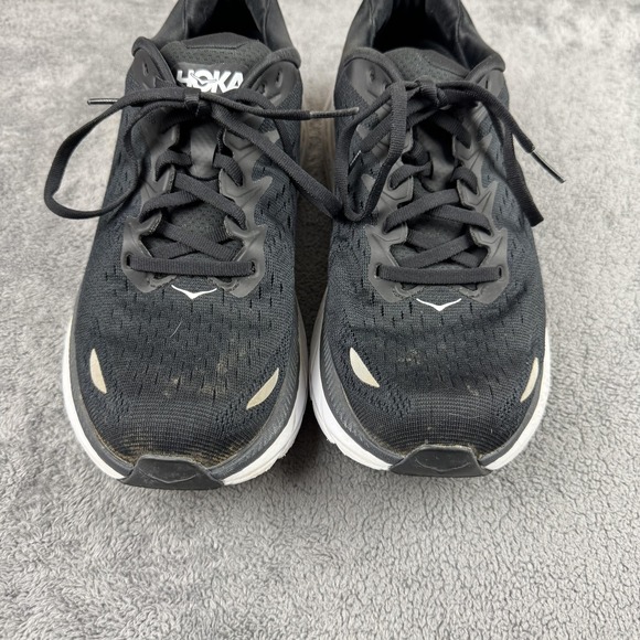 Hoka One One Clifton 8 Shoes Womens Size 9.5B Black Running Sneakers Athletic - Picture 5 of 11